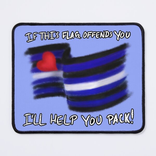 Item preview, If This Flag Offends You... (Leather) designed and sold by StellarDraconic.