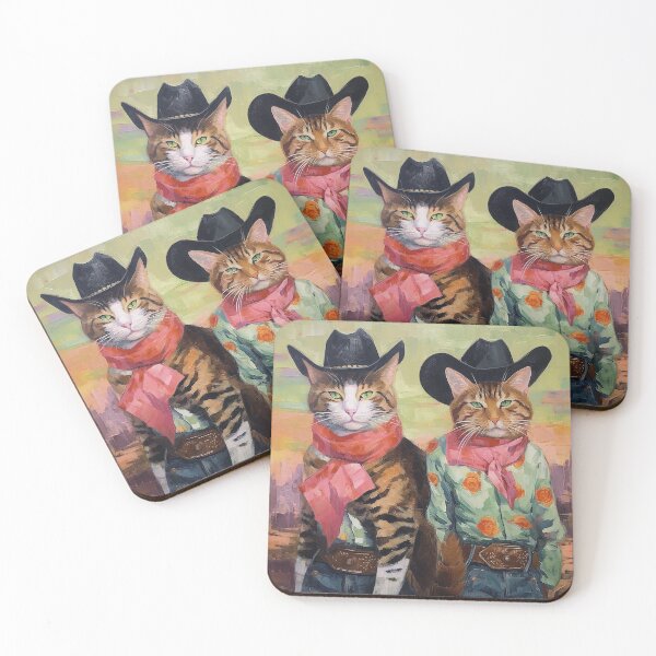 Item preview, Cowboy Cats designed and sold by sabellawaleen.
