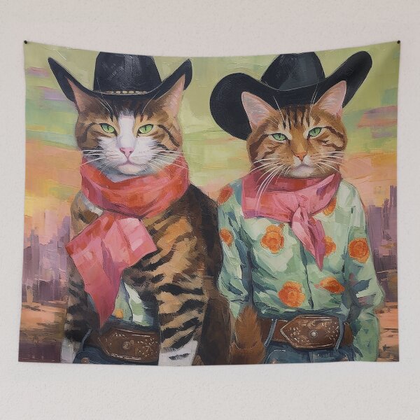 Item preview, Cowboy Cats designed and sold by sabellawaleen.