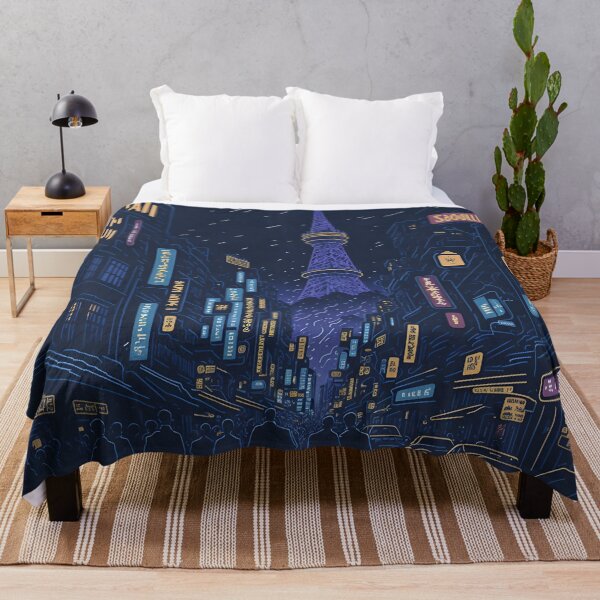 Item preview, Itaewon Nights: Vibrant Cityscape with Seoul Tower in View! designed and sold by MeowtifullyCute.