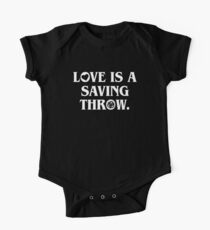 Love is a Saving Throw - Funny Valentines Day Dungeon Master DnD One Piece - Short Sleeve