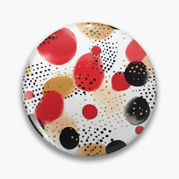 Item preview, Abstract red ink dot pattern designed and sold by kirindesign.