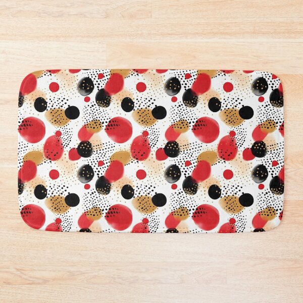 Item preview, Abstract red ink dot pattern designed and sold by kirindesign.