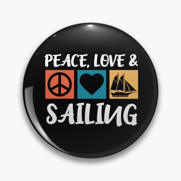 Item preview, Sailing Peace Love Captain Anchor Sailing Ship designed and sold by Pubi.