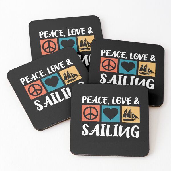Item preview, Sailing Peace Love Captain Anchor Sailing Ship designed and sold by Pubi.