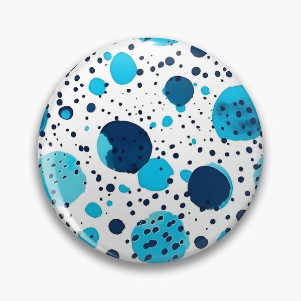 Item preview, Abstract blue ink dot pattern designed and sold by kirindesign.