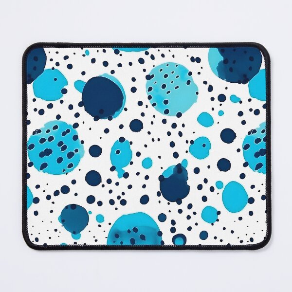 Item preview, Abstract blue ink dot pattern designed and sold by kirindesign.