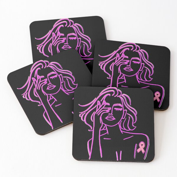 Item preview, Breast Cancer Battle Scarred Fighter, Fast to Fight Cancer designed and sold by SnarkyTeesMugs.