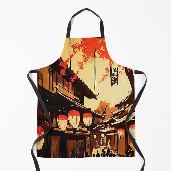 Item preview, 村 Beautiful Japanese Village Sunset Art designed and sold by Corbzart.