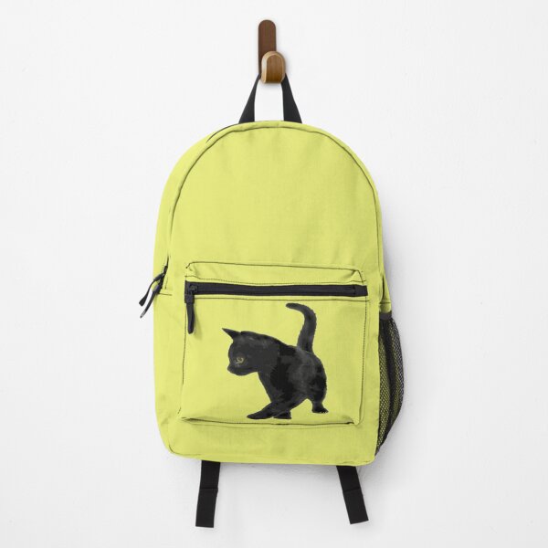 Item preview, Cute Baby Black Cat Silhouette Tail Held High Vector Cut Out designed and sold by taiche.