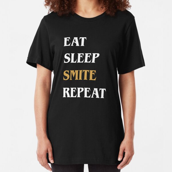 Eat Sleep Smite Repeat - Funny Paladin Slim Fit T-Shirt
