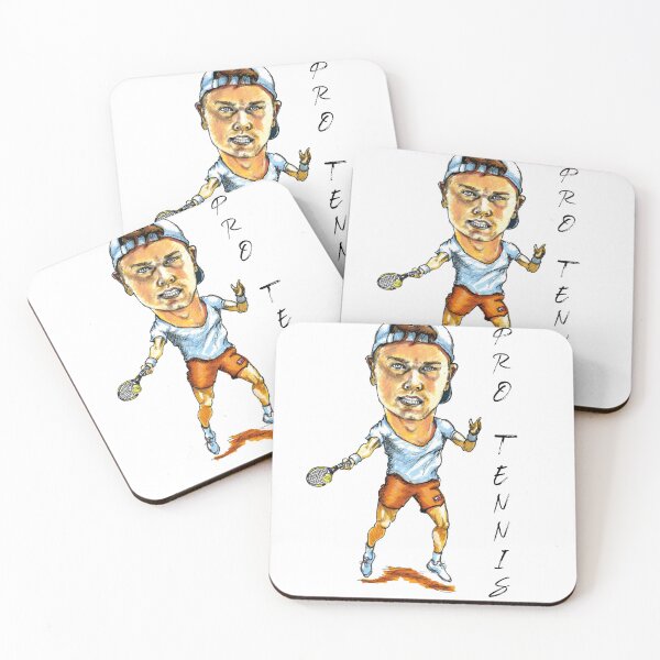 Item preview, Holger Rune Tennis Pro caricature designed and sold by dizzycatbiz.