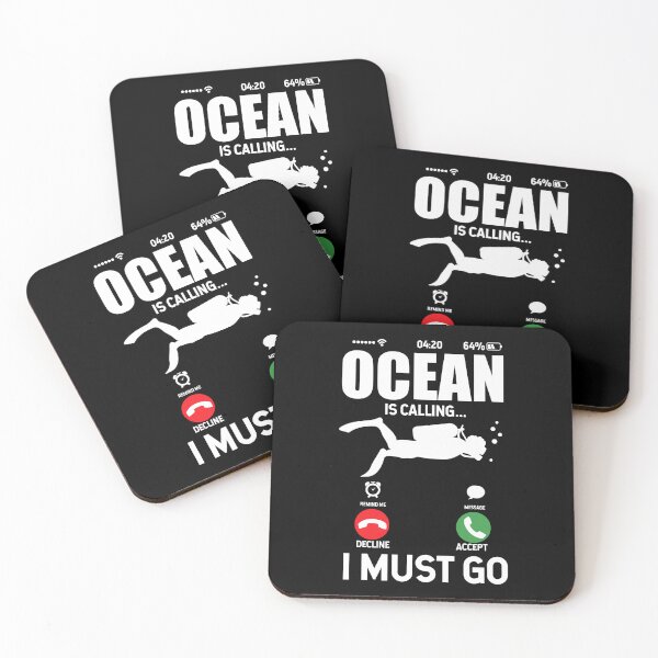 Item preview, The Ocean Is Calling I Must Go Scuba Diving  designed and sold by Pubi.