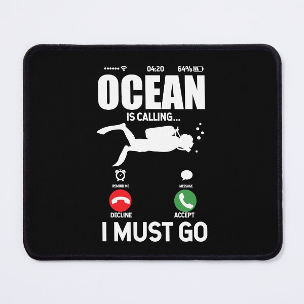 Item preview, The Ocean Is Calling I Must Go Scuba Diving  designed and sold by Pubi.