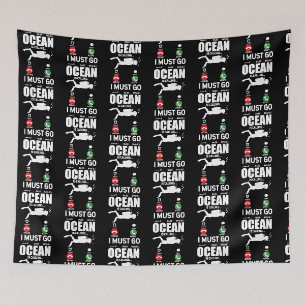 Item preview, The Ocean Is Calling I Must Go Scuba Diving  designed and sold by Pubi.
