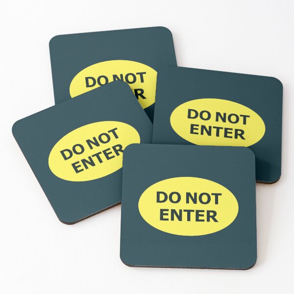 Item preview, DO NOT ENTER sign designed and sold by lobodelnoir.