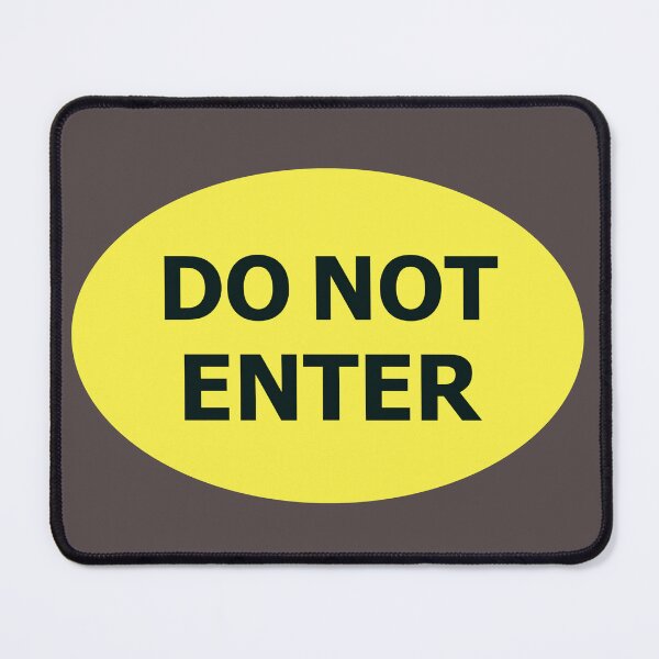 Item preview, DO NOT ENTER sign designed and sold by lobodelnoir.