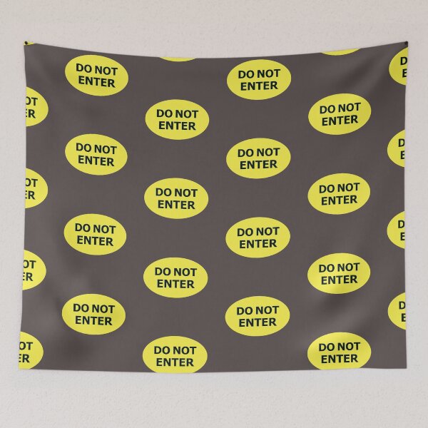 Item preview, DO NOT ENTER sign designed and sold by lobodelnoir.