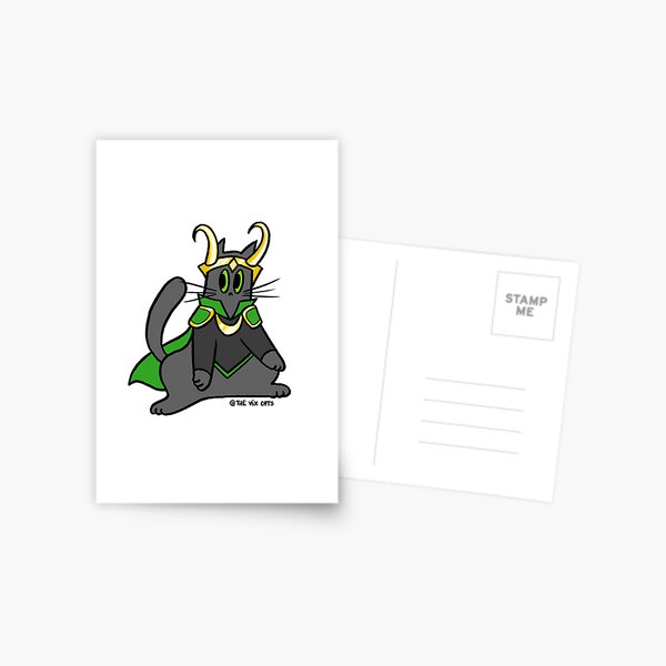 Agenouillez-vous devant Loki, le Lokitty ! Carte postale