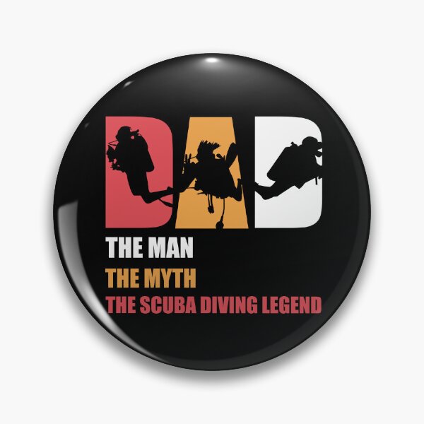 Item preview, Dad The Man The Myth Scuba Diving Snorkeling Ocean designed and sold by Pubi.