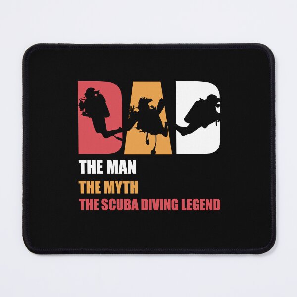 Item preview, Dad The Man The Myth Scuba Diving Snorkeling Ocean designed and sold by Pubi.