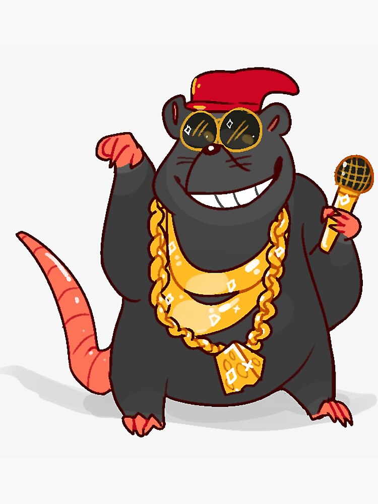 biggie cheese smiling  Sticker for Sale by nowgiftshop