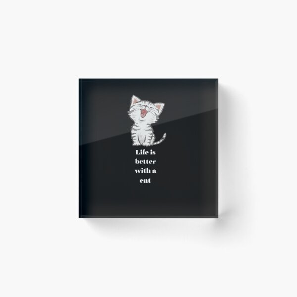 Item preview, Golden Whiskers: Life is Better with a Cat - Graphic Black T-Shirt designed and sold by KARTICK DUTTA.