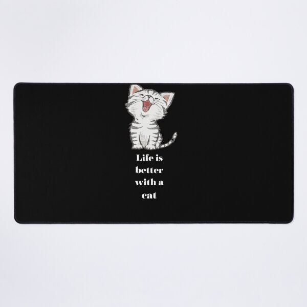 Item preview, Golden Whiskers: Life is Better with a Cat - Graphic Black T-Shirt designed and sold by KARTICK DUTTA.
