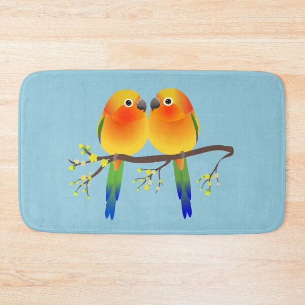 Item preview, Two cute egg shaped sun parakeets designed and sold by Bwiselizzy.