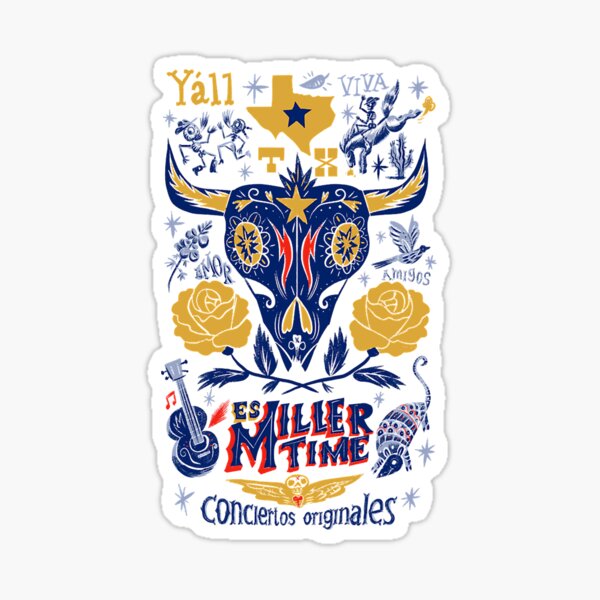 MILLER TIME STICKER - LARGE