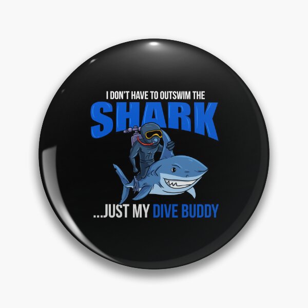 Item preview, Scuba Diving Shark Buddy Deep Sea Diving  designed and sold by Pubi.