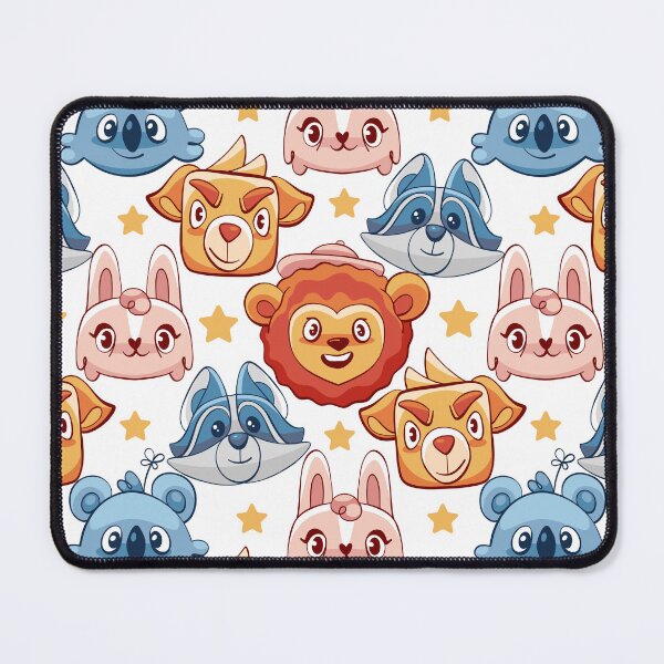 Item preview, Cute animal in cartoon kid style: lion, raccoon, koala, dog, cat, rabbit. designed and sold by xiukab.