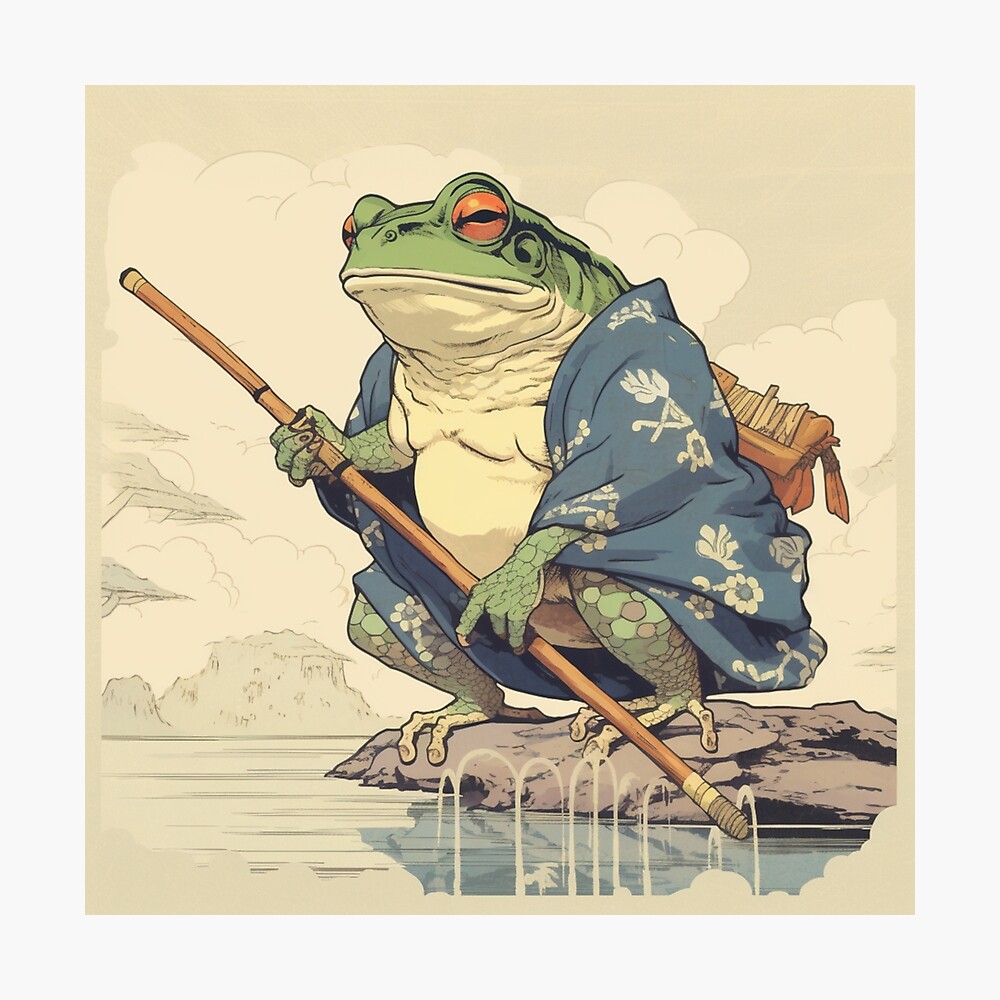 Matsumoto Hoji Frog Poster Matsumoto Hoji Poster Matsumoto Frog