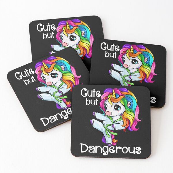 Item preview, Cute But Dangerous Funny Karate Unicorn Girl designed and sold by domitrovi.