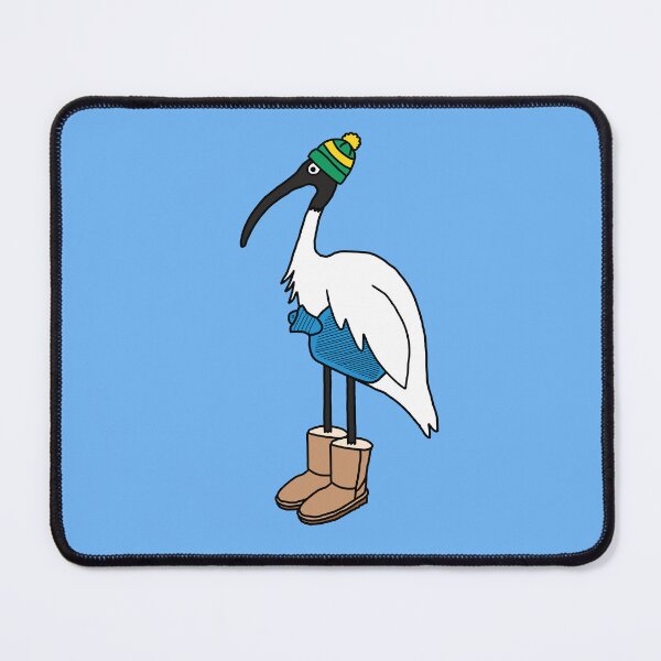 Item preview, Winter Bin Chicken on Blue designed and sold by Digitaldingo.
