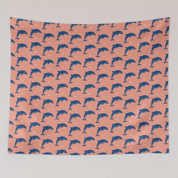 Item preview, Dolphins on pink designed and sold by reneesillus.