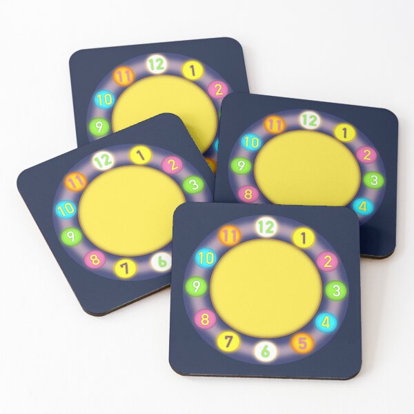 Item preview, Colorful Clock Design designed and sold by GeekPopDesigns.