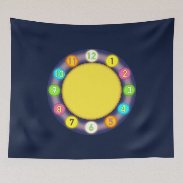 Item preview, Colorful Clock Design designed and sold by GeekPopDesigns.