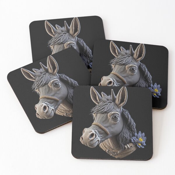 Item preview, Cute and Adorable Charming Donkey Cartoon Character designed and sold by PC-artist.