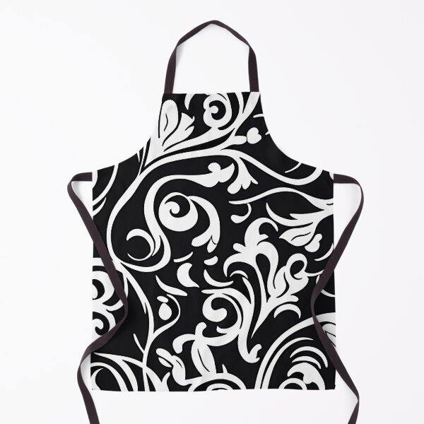 Item preview, Swirly Black and White Vines Pattern designed and sold by ArtsyAmp.