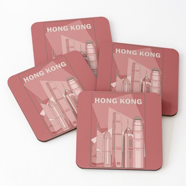 Item preview, Hong Kong Skyscraper pink designed and sold by SeaU.