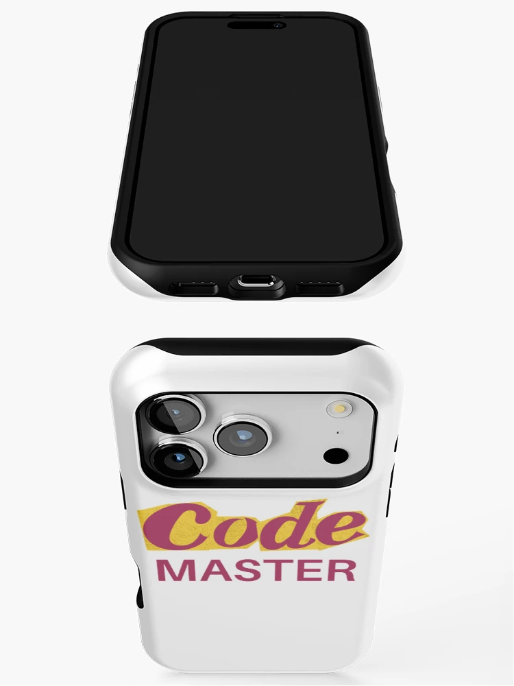 Thumbnail 3 of 4, iPhone Case, code master - programming merch designed and sold by TheCodeChic.