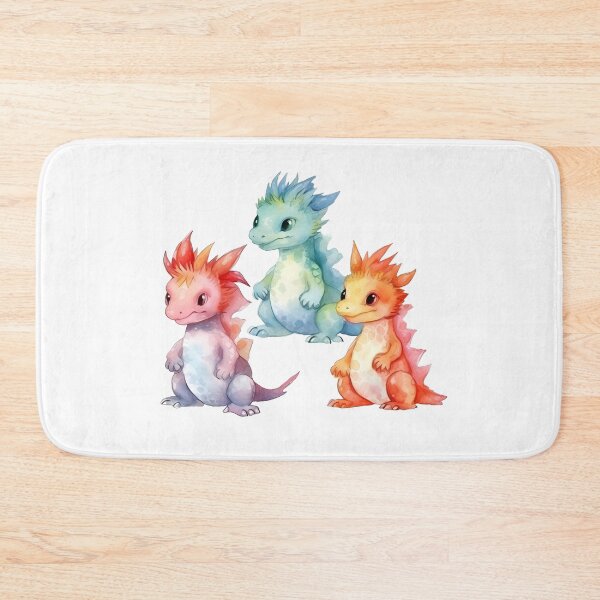 Item preview, Watercolor cute dragon baby pack colorful designed and sold by ArtHideaway.