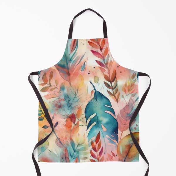 Item preview, Vibrant Watercolor Leaves and Feathers - Seamless Pattern Inspired by Indigenous Art Motifs designed and sold by stateofhuman.