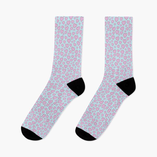 Item preview, Pink Hearts (aqua) designed and sold by STUFFbyMJS.