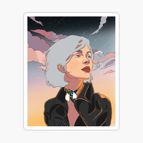 La chute Sticker