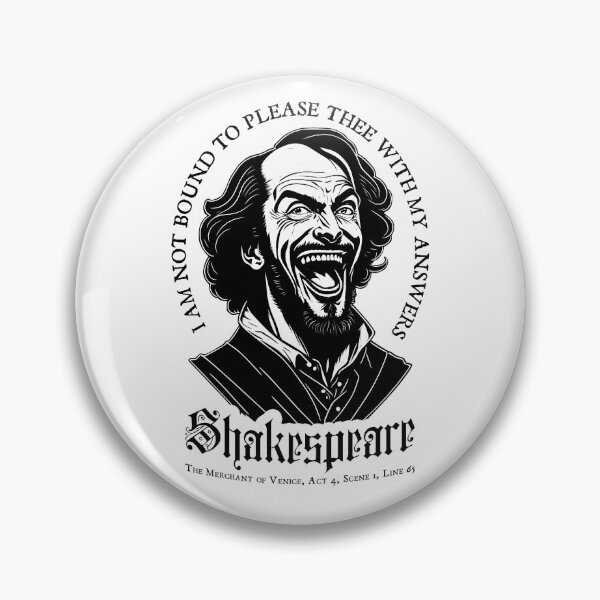 Item preview, Not Bound To Please Funny William Shakespeare Quote designed and sold by GrandeDuc.