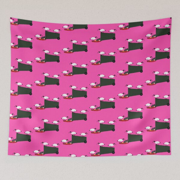 Item preview, Bin Chickens Eating Lunch on Pink designed and sold by Digitaldingo.