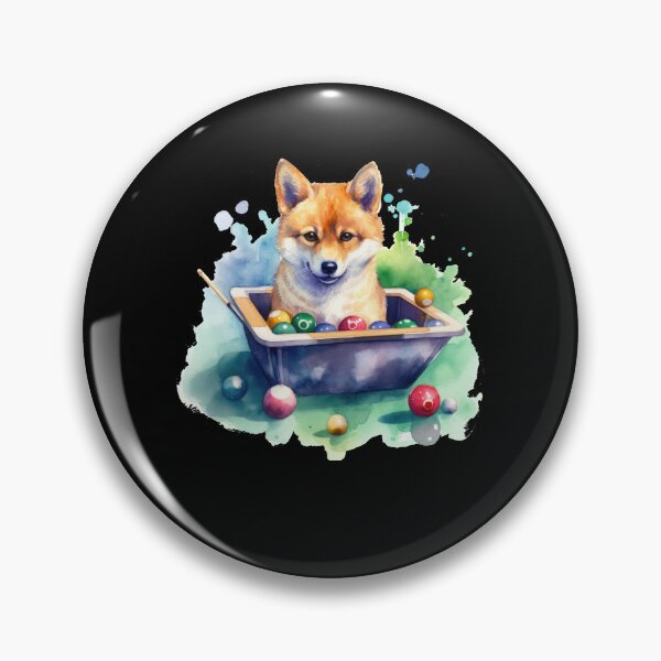 Item preview, Japanese dog Shiba Inu sports billiard snooker designed and sold by Naohiro.