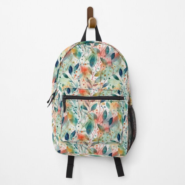 Item preview, Watercolor Spring Leaves Pattern - Whimsical Dreamscapes and Nature-Inspired Imagery designed and sold by stateofhuman.
